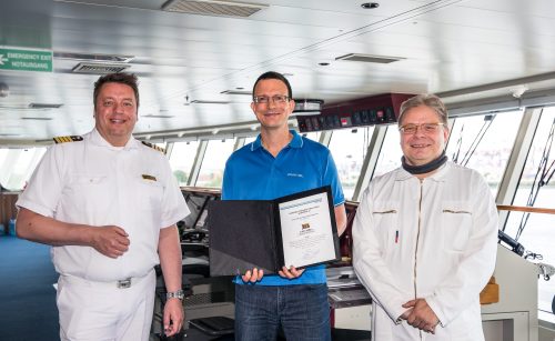 DNV.GL Zertifizierung für die EUROPA 2, Hapag-Lloyd Cruises.