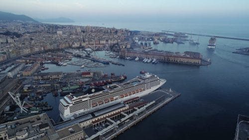 MSC Grandiosa in Genua © MSC Cruises