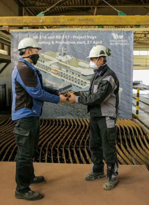 Stahlschnitt des ersten Vodohod Neubaus / © Helsinki Shipyard